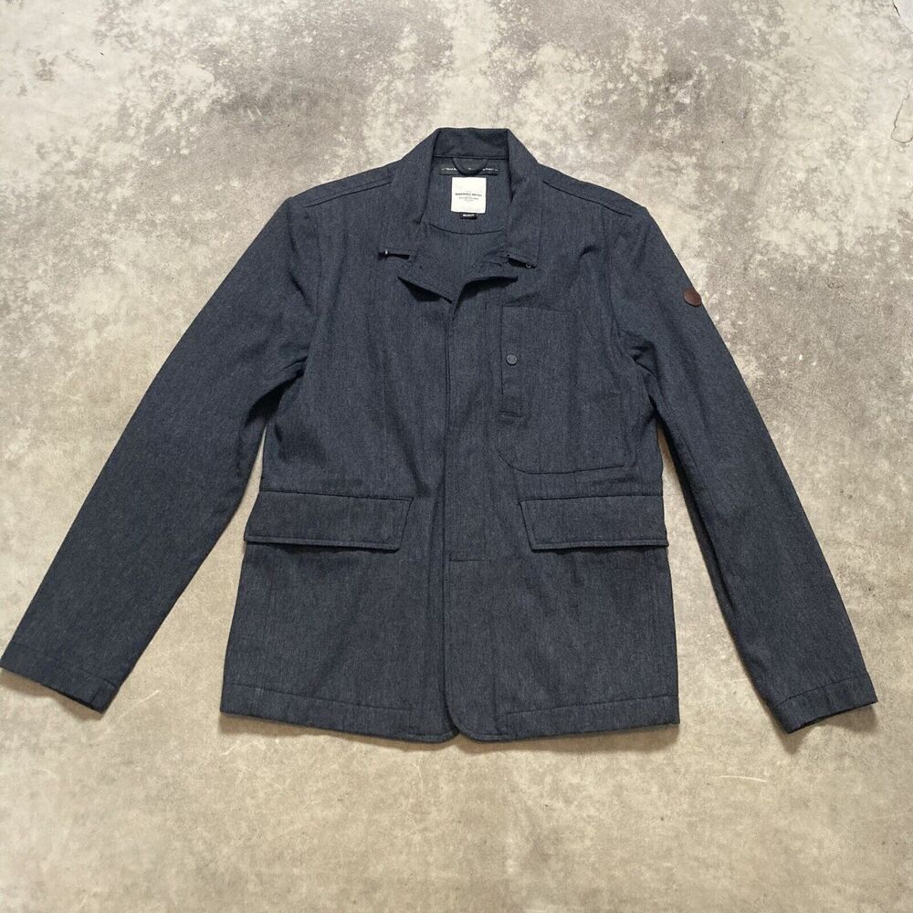 Marshall Artist Jacket Mens Sz Medium Denim Modern Tailoring Coated‎ Cotton